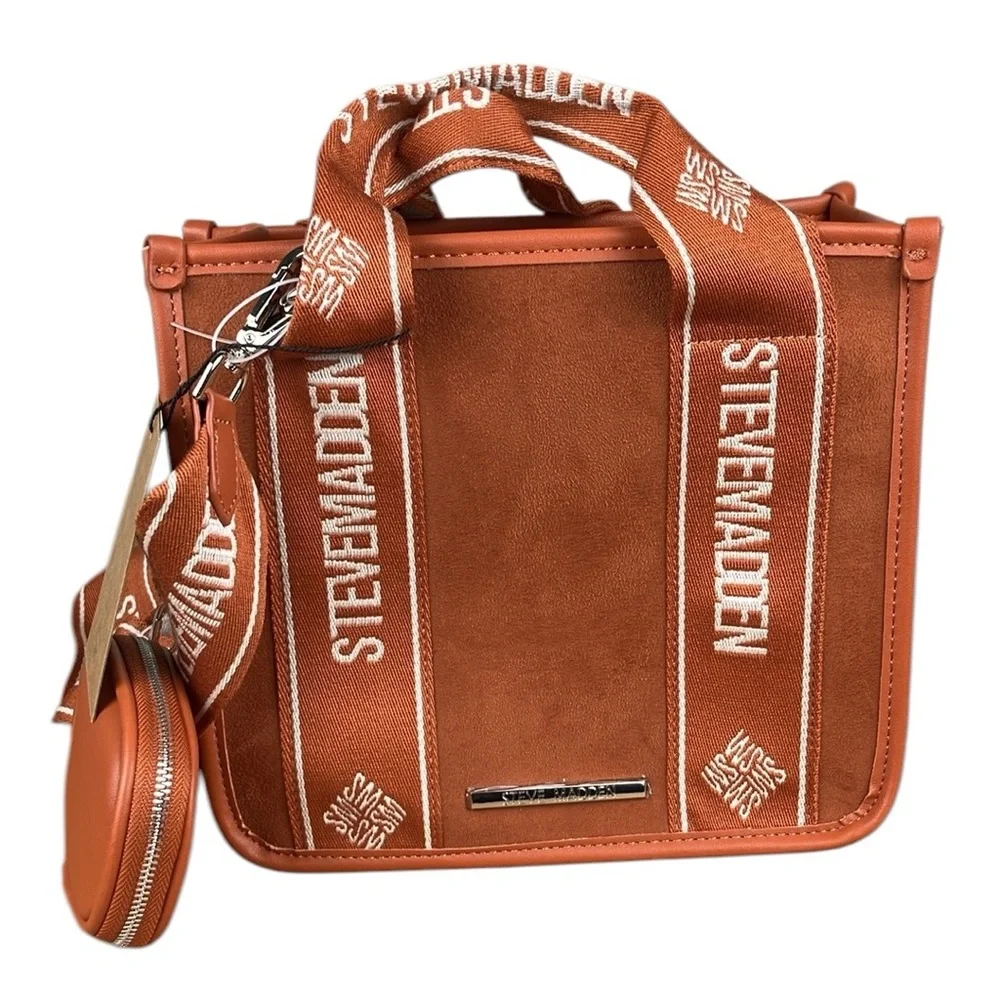 Steve Madden Webber Suede Satchel Crossbody NWT